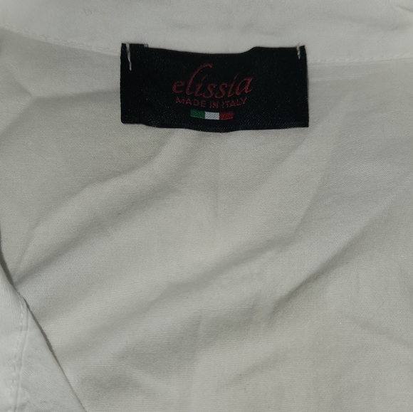 Linen white summer dress - Picture 5 of 6